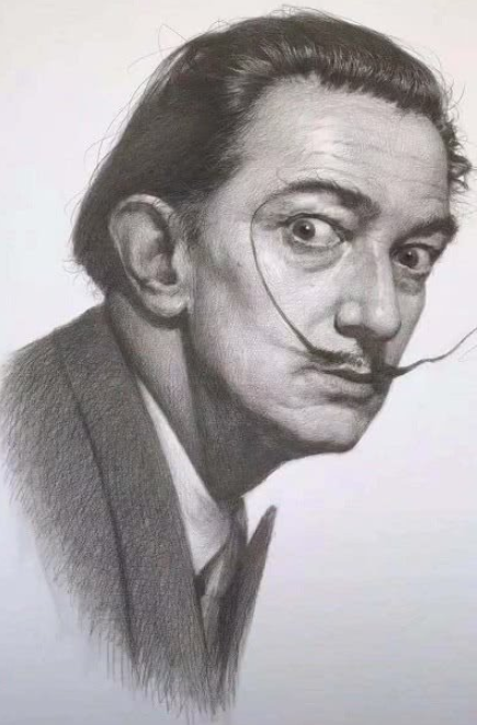 美术生的人物素描画像,不仅是眼神很犀利,胡子画的也很幽默!
