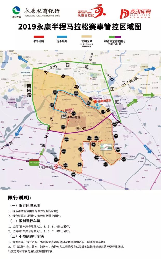 注意!12月8日,永康市区部分道路临时交通管制,公交路线有变动!