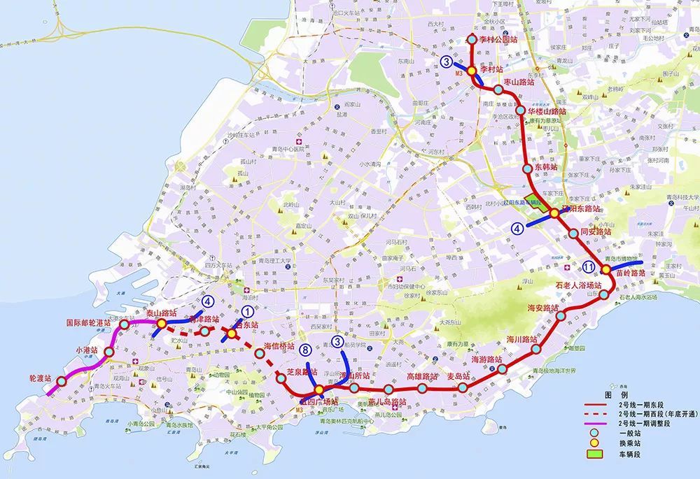 青岛地铁2号线西段开通时间确定!