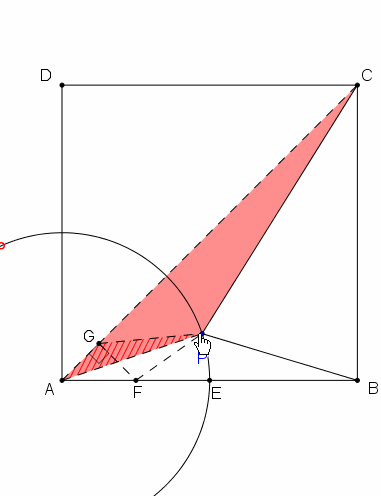 ag=二分之根2, 红红相似,圆就是cg的阿氏圆,圆上任意一点到cg的距离比
