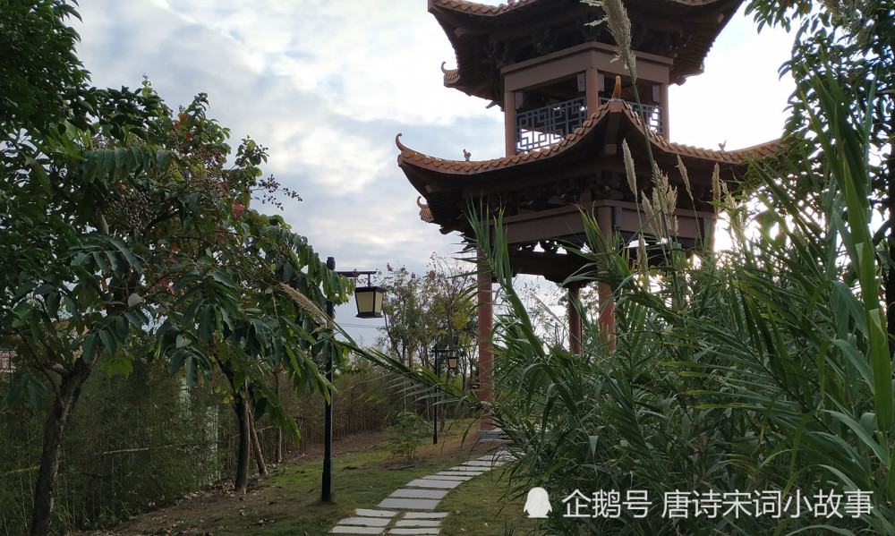 玉林园博园:百色园入口左右两个门楼,中间小水池,右侧