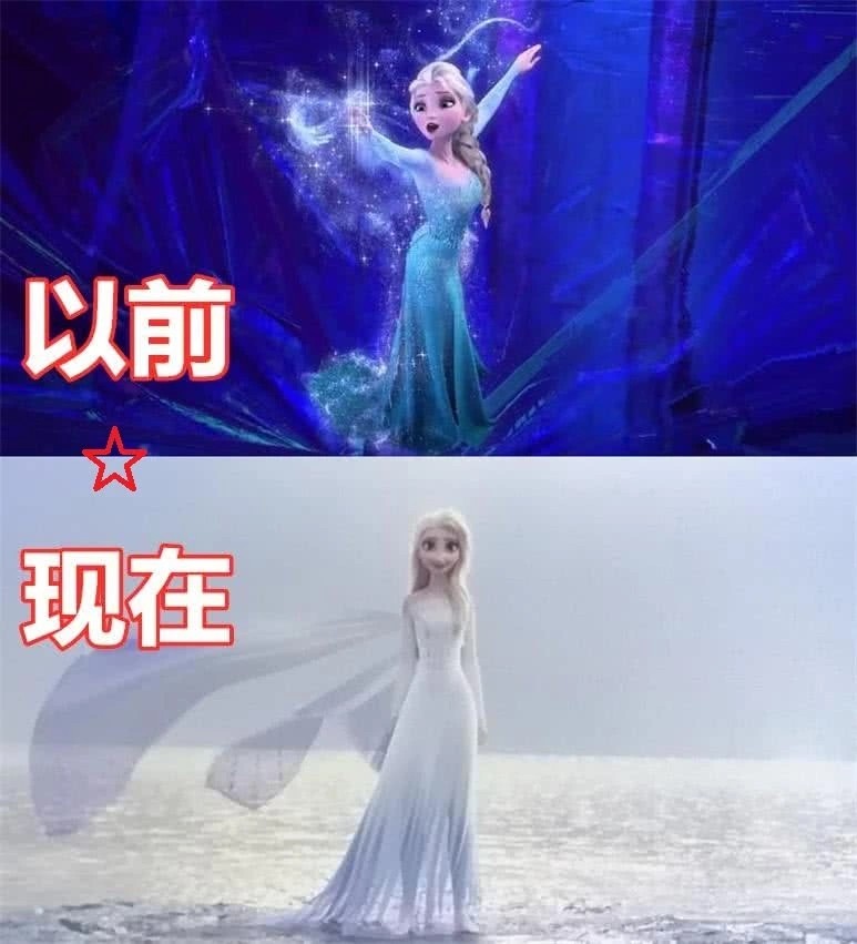 《冰雪奇缘》六年前vs后:安娜更成熟,看到艾莎:是心动