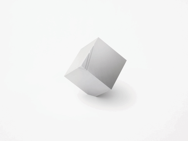 设计|还原时间真实的模样-立方体时钟|nendo