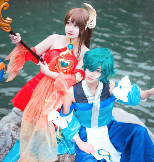 王者荣耀庄周和大乔cosplay,俊男靓女,气质出众