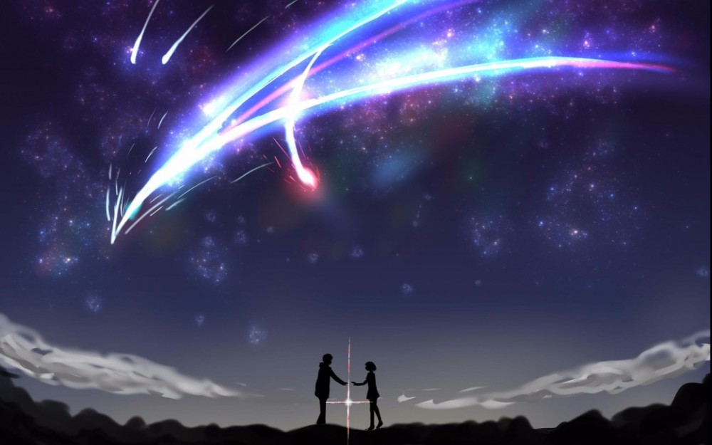 高清动漫壁纸,《你的名字》唯美场景图片,一起来欣赏异次元的美景吧