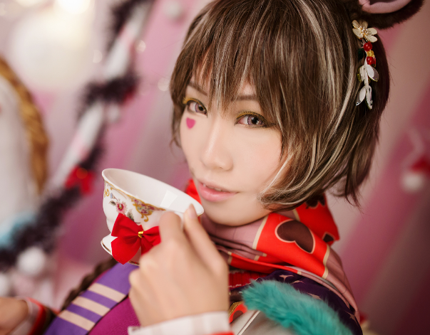 《梦王国与沉睡的100王子》柴郡猫cos欣赏,甜美可人的