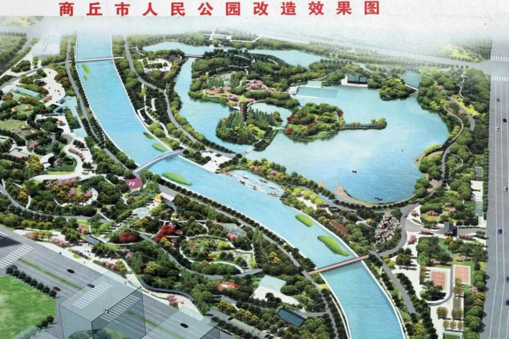 快看,商丘人民公园最新实拍,美翻了