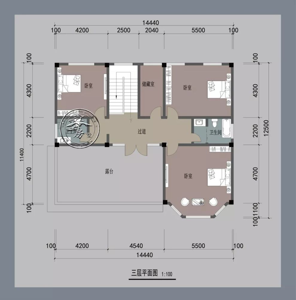 三层欧式别墅,八角窗 大露台,十里八村找不到第二栋!