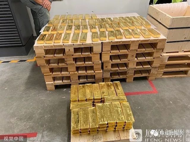 100吨黄金运送现场图片爆光!