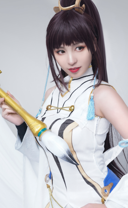 cosplay《王者荣耀》上官婉儿,精通书法的古朴少女