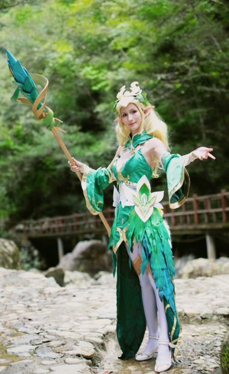 cosplay《王者荣耀》王昭君,优雅高贵的精灵公主