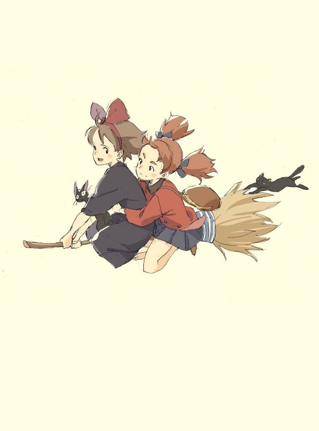 宫崎骏动画魔女宅急便高清手机壁纸,萌妹子专属壁纸