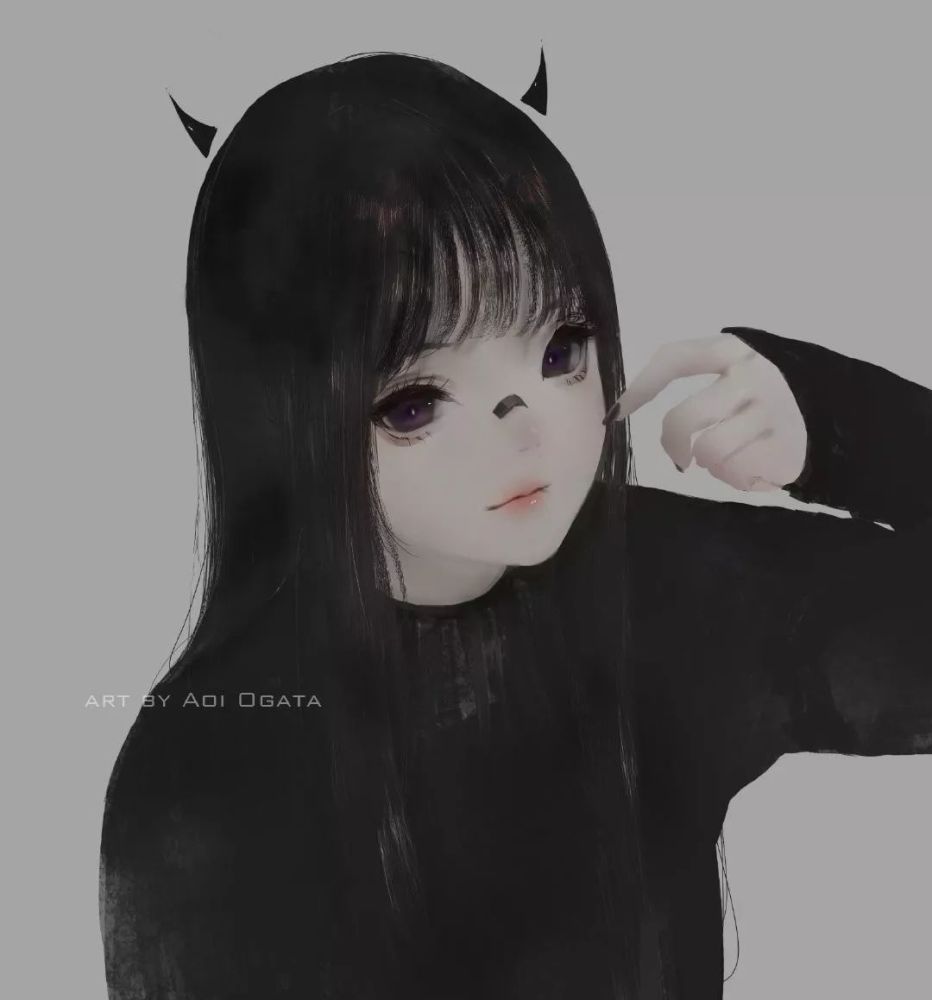 暗黑高冷系女孩插画,你最pick哪一个小姐姐?