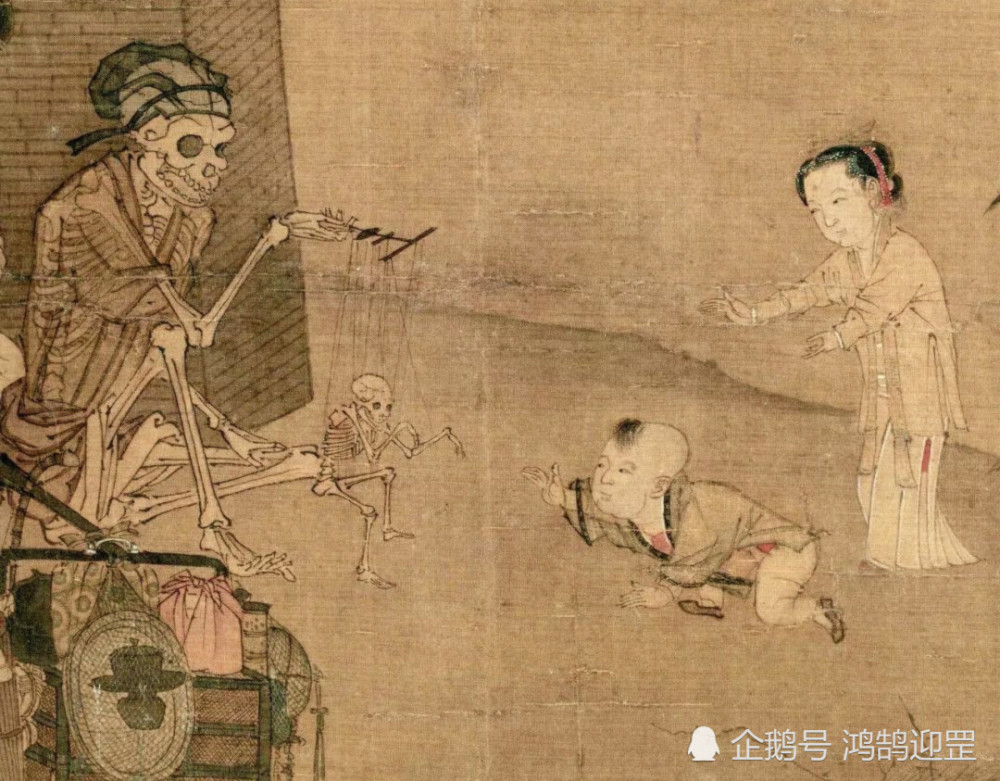 故宫,诡异,绘画,藏品,骷髅幻戏图