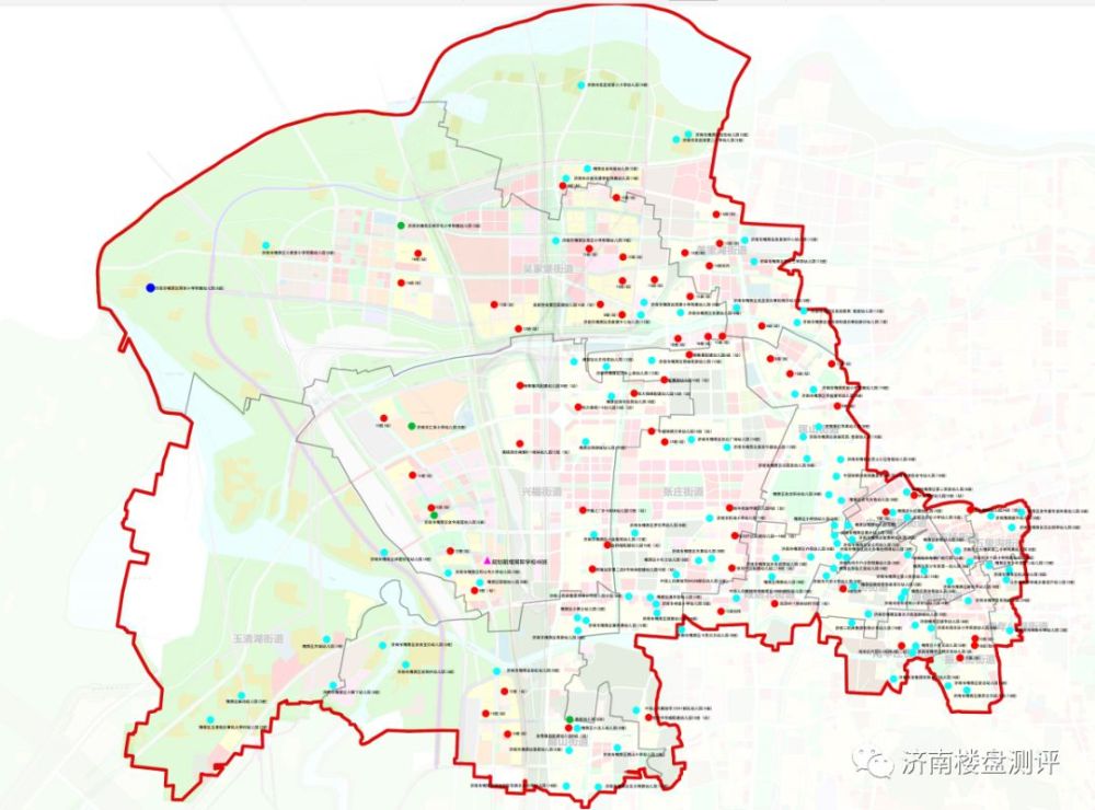 槐荫区小学布局图