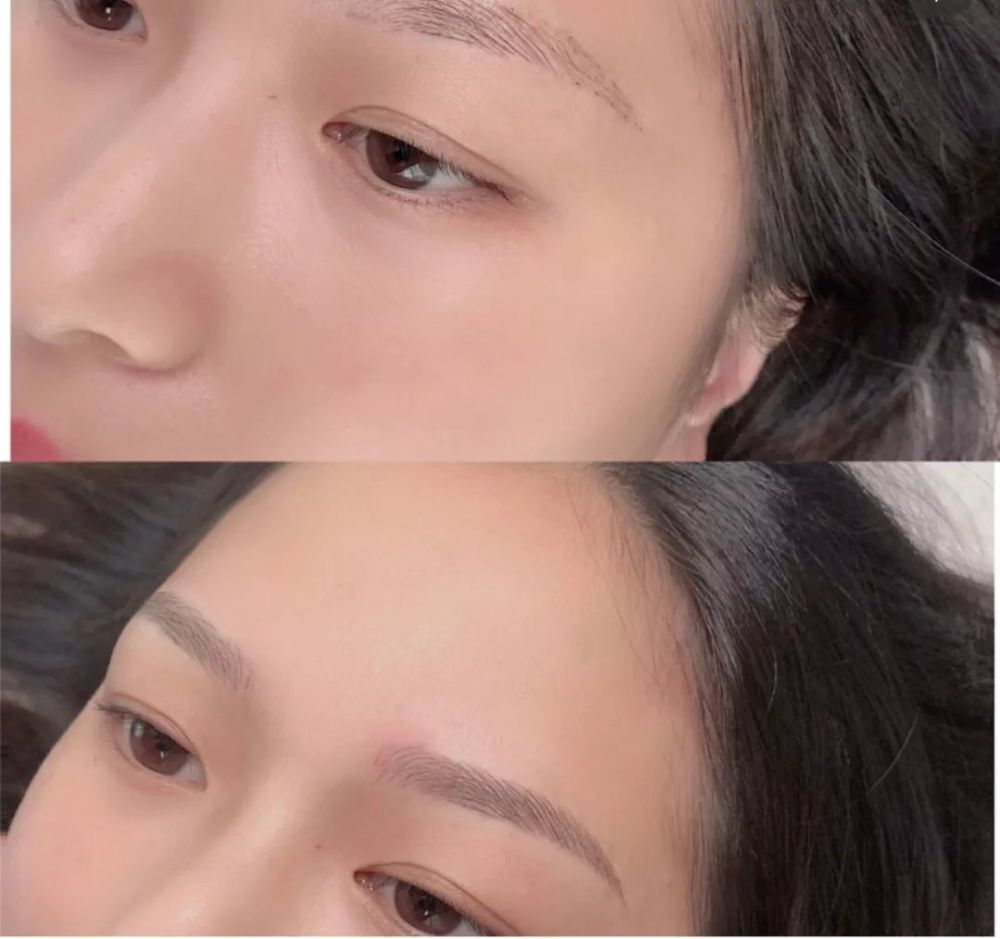 看到刚操作完的眉毛晕色,我也快