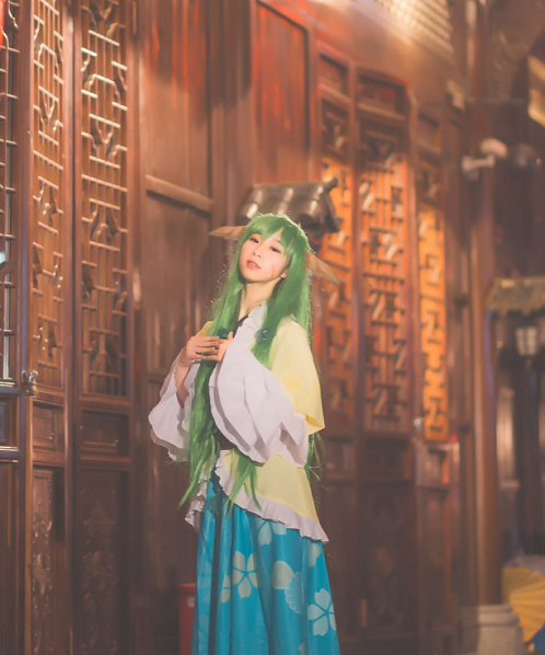 《狐妖小红娘》涂山容容cosplay,小姐姐清新甜美,气质