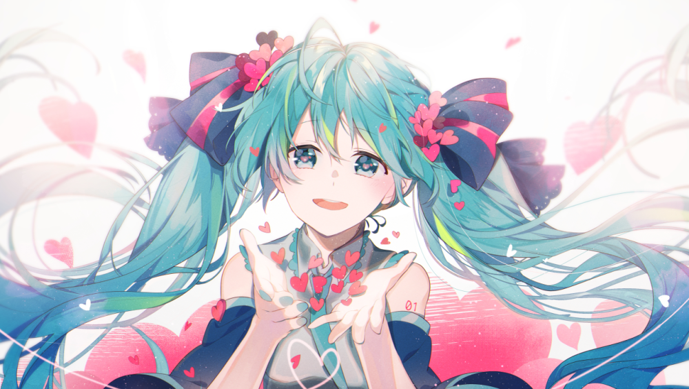 初音未来二次元高清壁纸精选,可爱清新的美少女