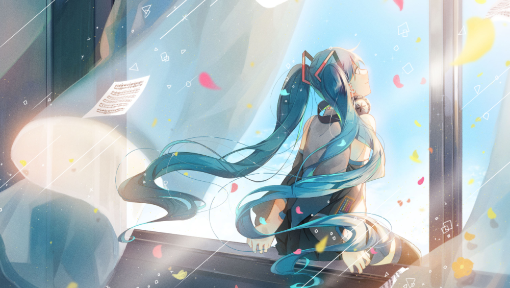 初音未来二次元高清壁纸精选,清新可爱的美少女
