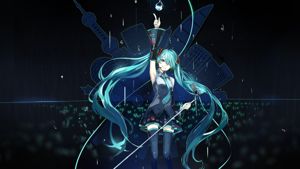 初音未来二次元高清壁纸精选,娇小可爱的美少女