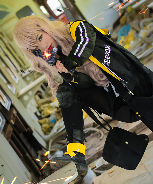 《少女前线》ump45cosplay,气质绝伦的cos小姐姐