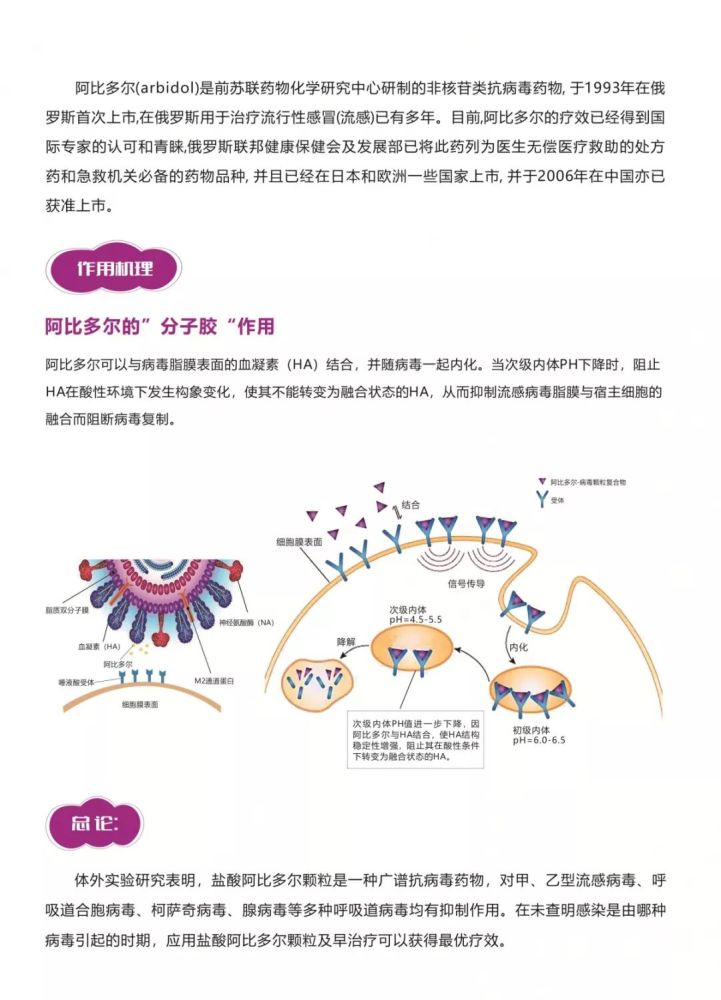 盐酸阿比多尔颗粒有效减少流感并发症的发生