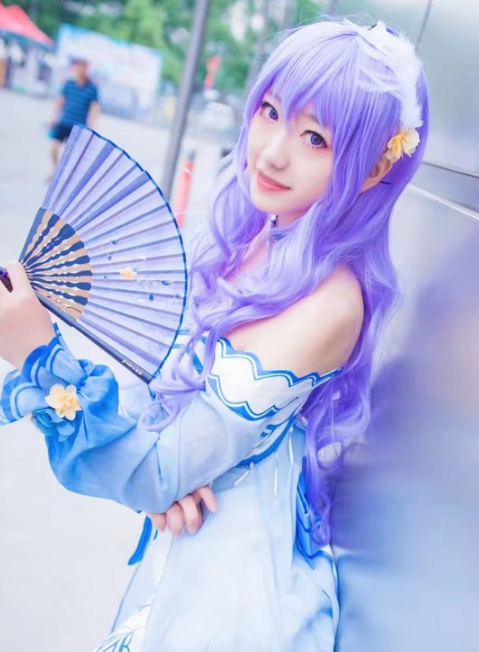 墨清弦cosplay欣赏,气质清纯,靓丽迷人的紫发小姐姐