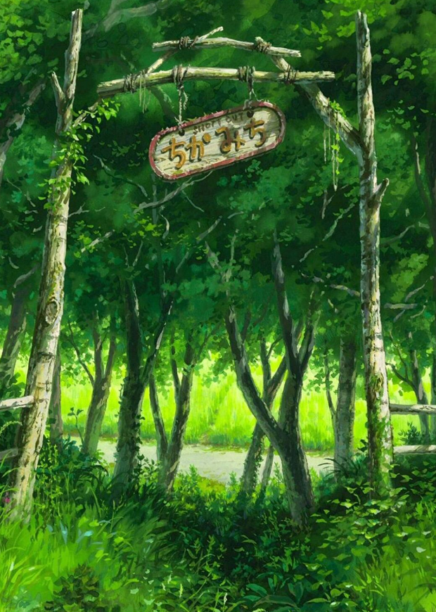 宫崎骏动漫场景手机壁纸,清新治愈,唯美而不失意境