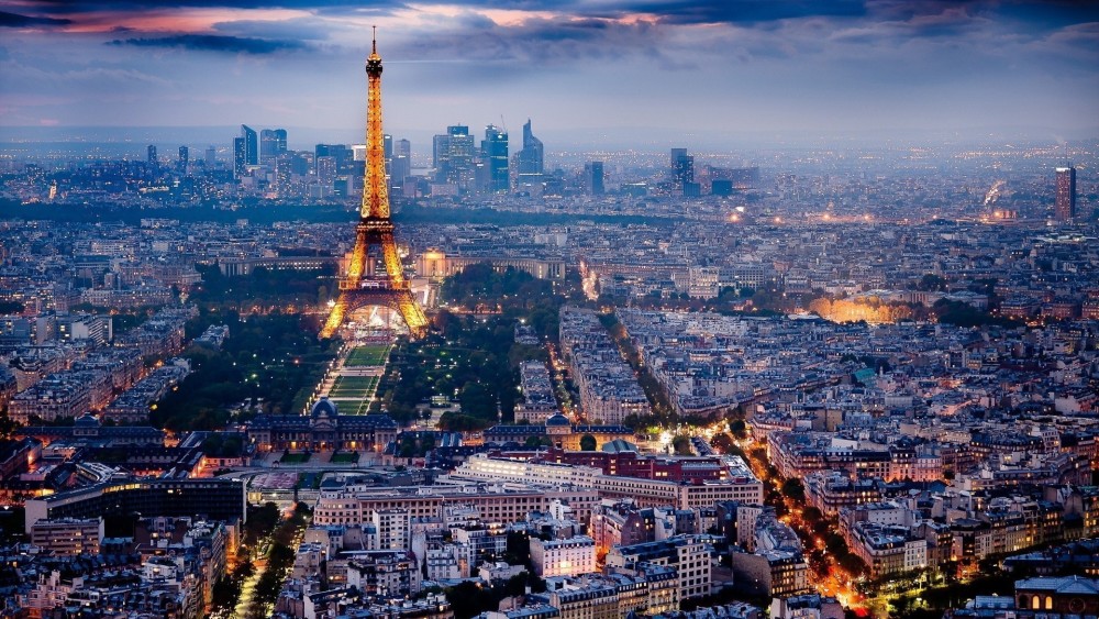 桌面高清壁纸,法国巴黎风光,城市建筑摄影图片