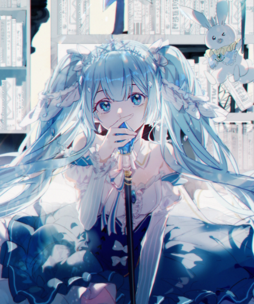 动漫少女雪初音超可爱的动漫壁纸,承包软妹的少女心
