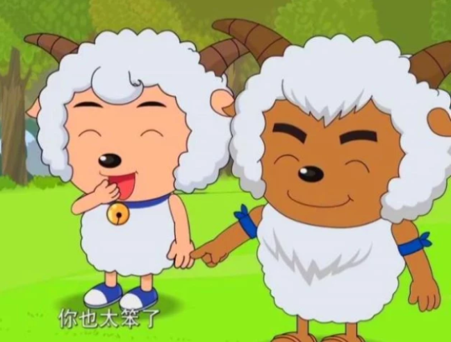 喜羊羊:沸羊羊为什么颜色和其他小羊不一样,村长说:羊