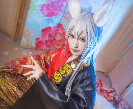 动漫cosplay图片,狐妖小哥哥,呆萌又帅气