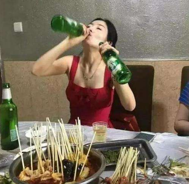 老婆,女生,火锅,喝酒,吃火锅
