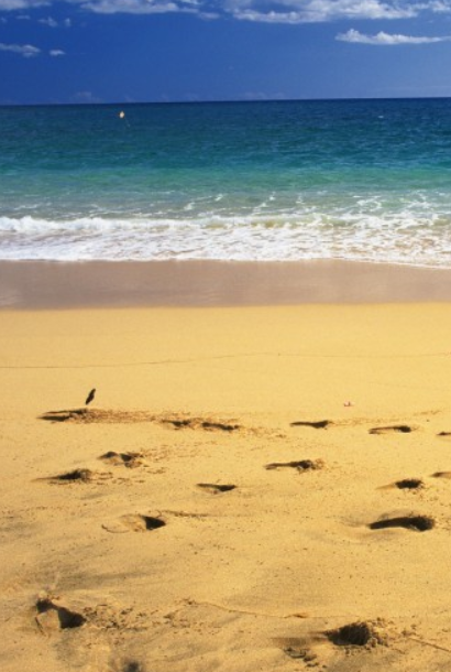 沙滩景色图片壁纸,意境唯美,希望你喜欢