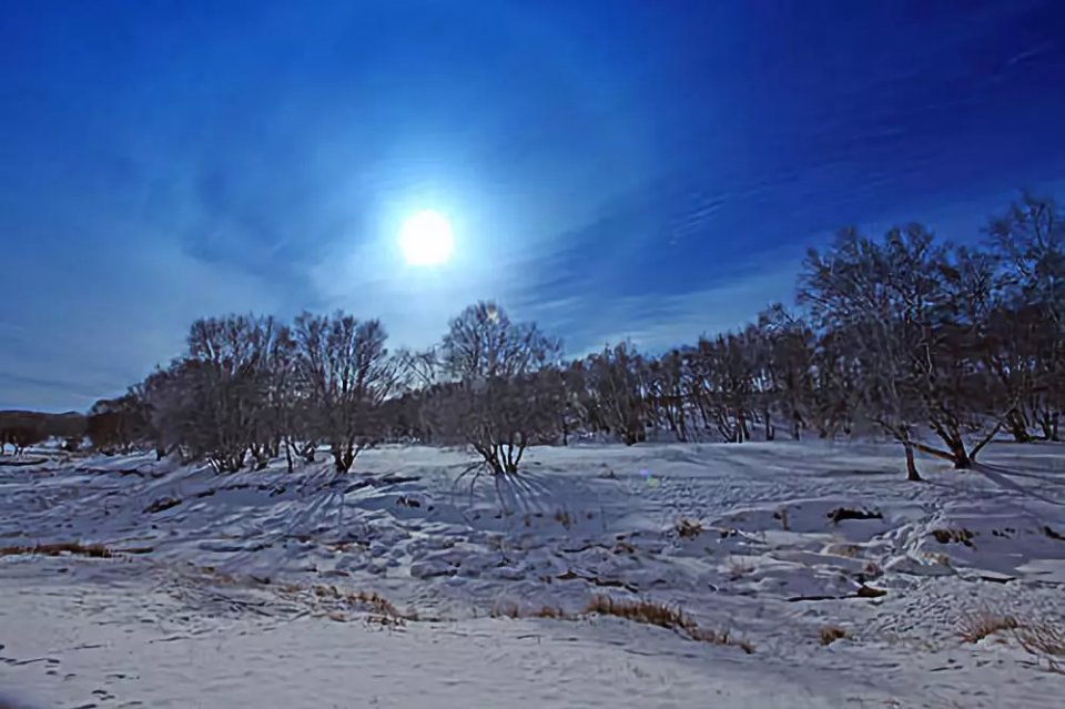 坝上草原雪景