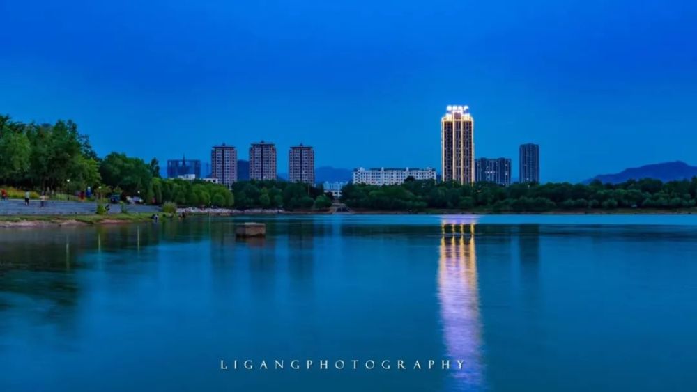 看看大邹平美景,日落黛溪湖