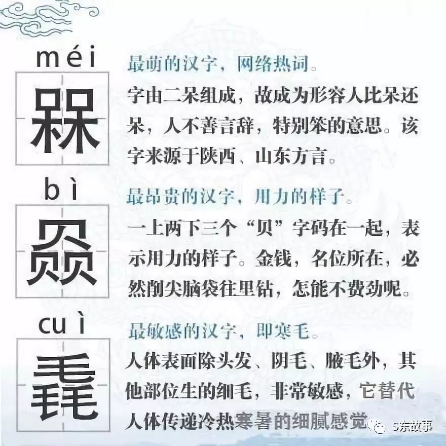 最难认的22个汉字,你认识几个?
