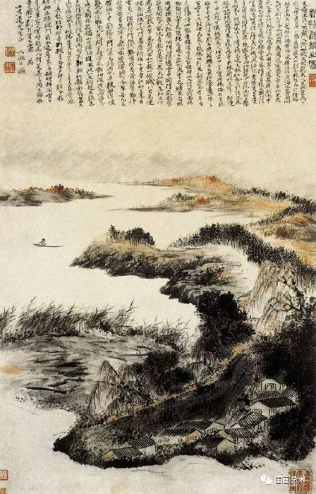 石涛,山水画,高远法,画法