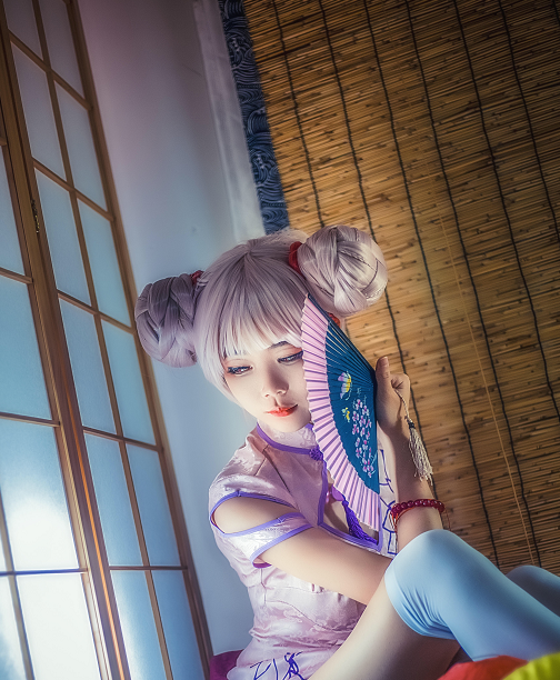 《王者荣耀》小乔cosplay,小姐姐甜美可人,清新淡雅