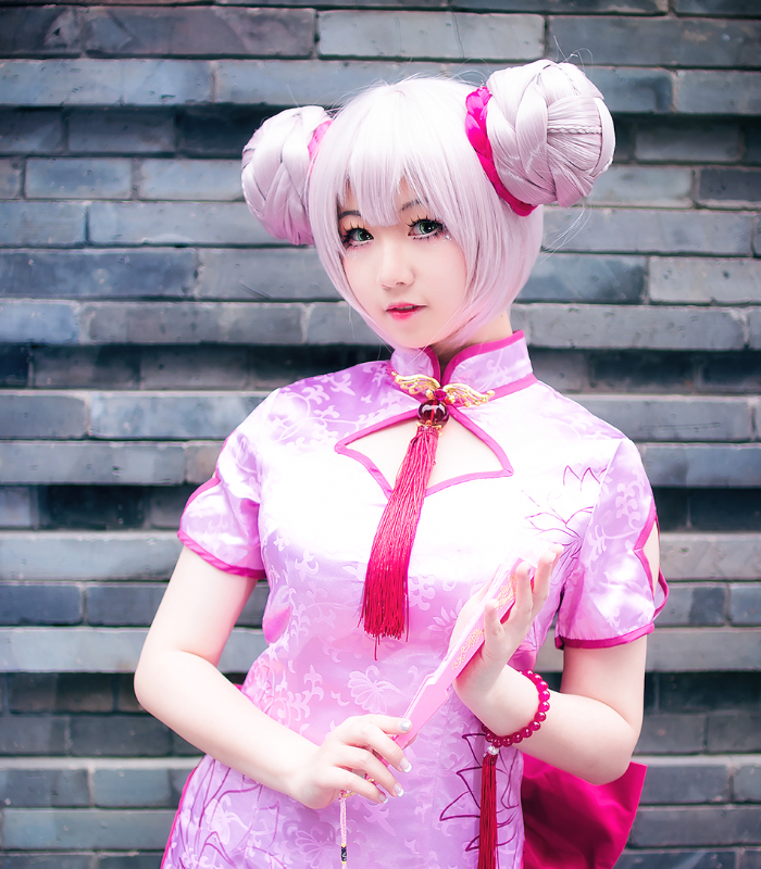 王者荣耀:小乔旗袍cosplay,靓丽迷人,国色天香的小姐姐