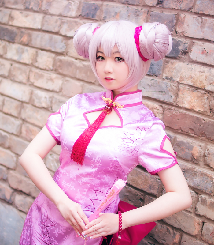 王者荣耀:小乔旗袍cosplay,靓丽迷人,国色天香的小姐姐