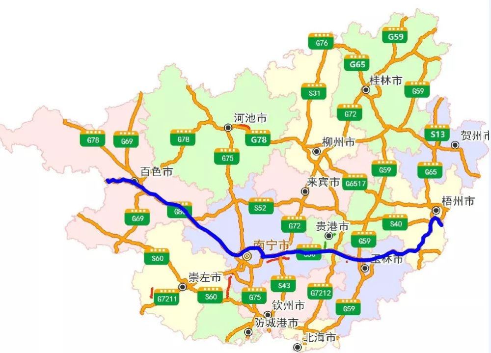 广西将调整多段高速公路限速,最高100km