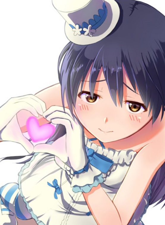 二次元美少女,高清动漫壁纸鉴赏,清秀美丽的次元比心少女