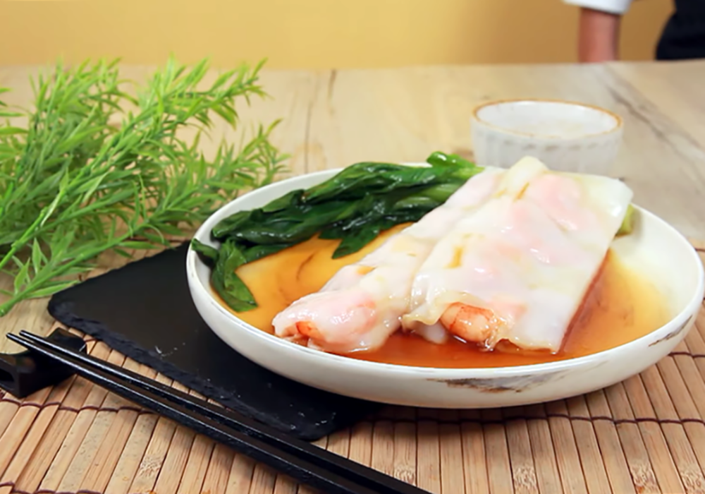 肠粉,鲜虾肠粉,虾仁,太白粉,美食