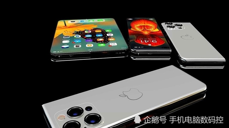 iphone折叠屏手机曝光,四曲面无刘海真全面屏,会不会被炒上天呢?