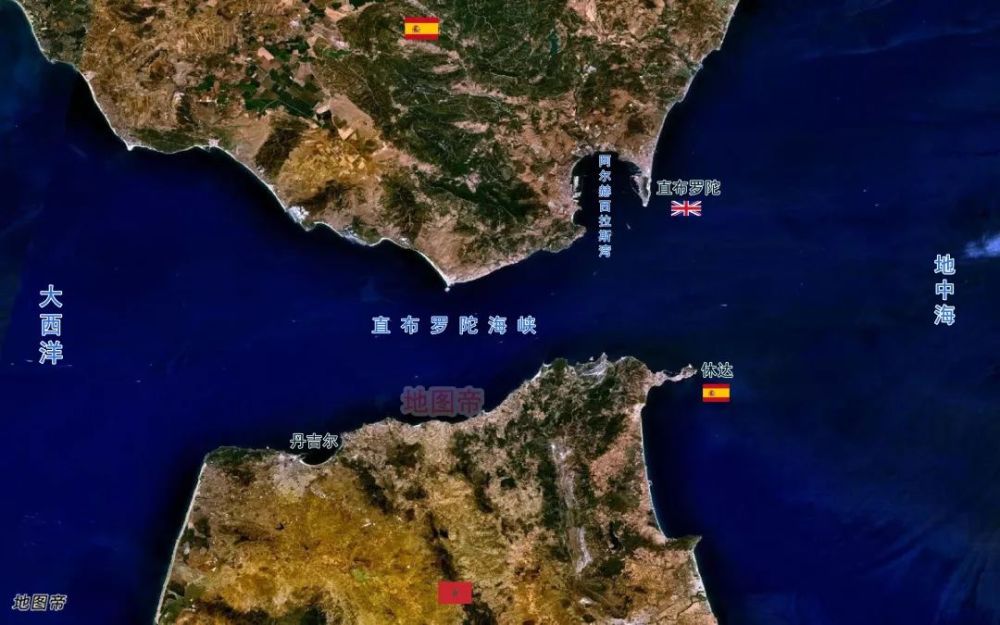 直布罗陀海峡是世界上战略地位最重要的海峡之一,全长约90公里,南北