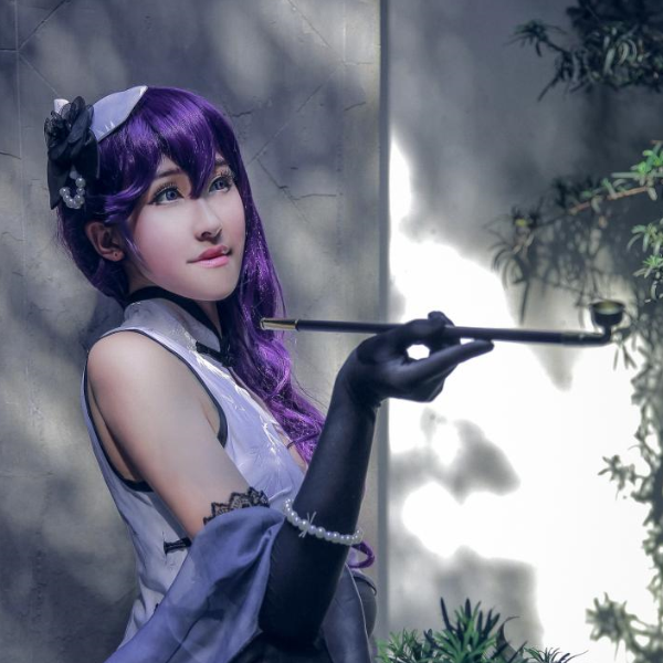 vocaloid,墨清弦cos:清新可爱小姐姐,气质优雅魅力十足