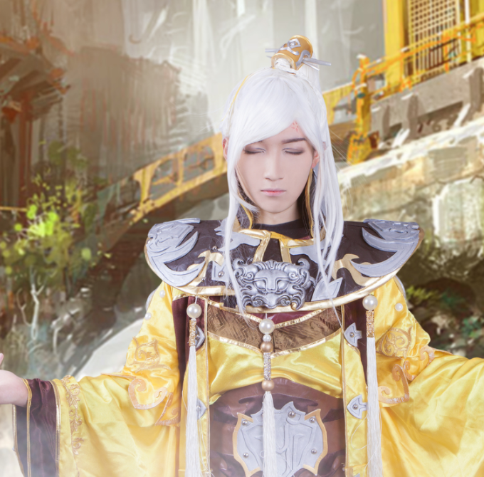 剑网三:藏剑山庄庄主叶英cosplay,神还原的小哥哥,气宇轩昂