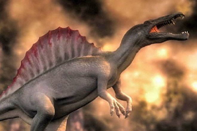 棘龙是侏罗纪时代最大型的陆生肉食性恐龙之一