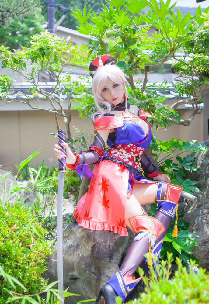 fgo宫本武藏cos:宛如洋娃娃一般的小姐姐,我太可以了